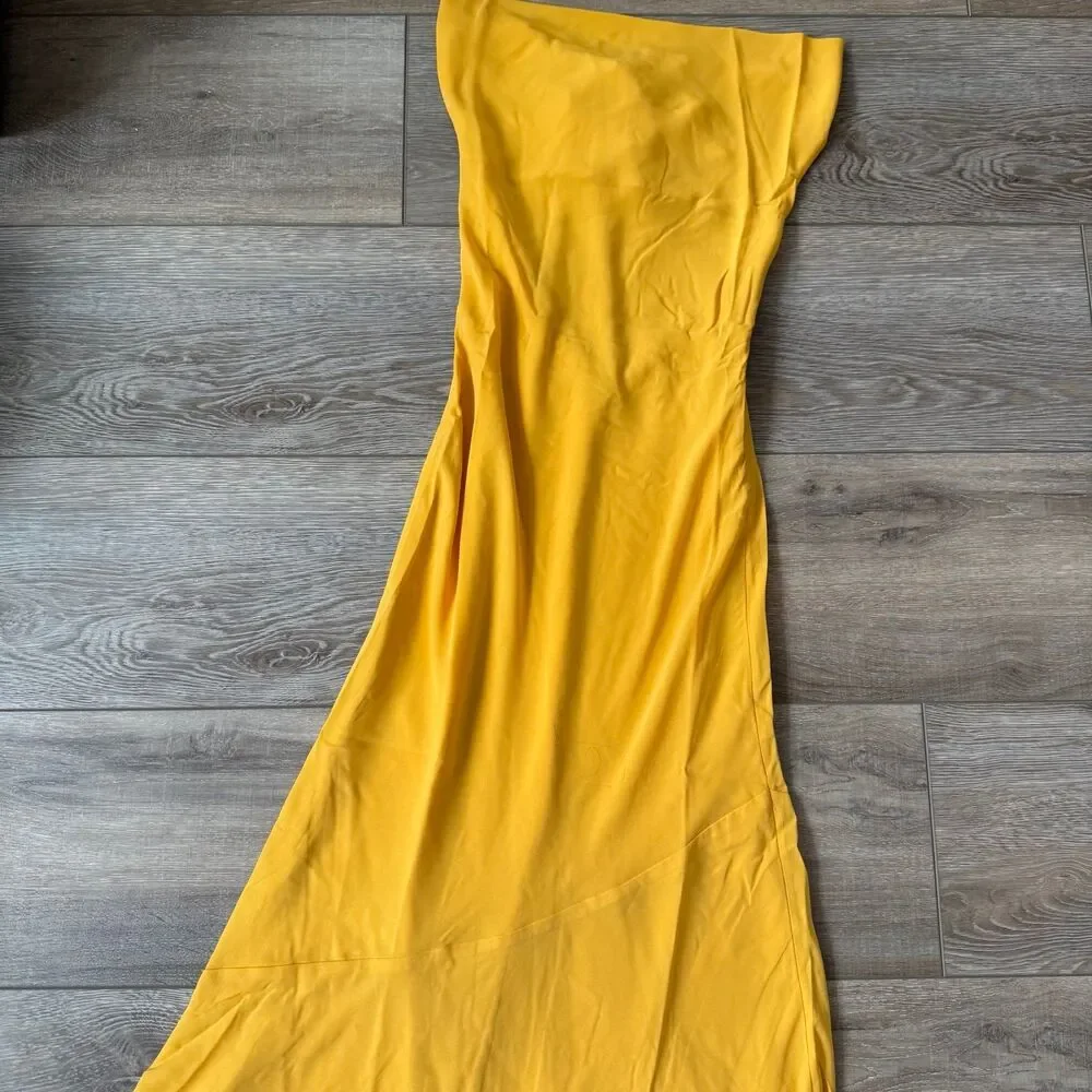 NWT Abercrombie & Fitch Cowl Halter Maxi Dress